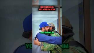 His son is Muslim and now he also accepted Islam. #islam #muslim #religion