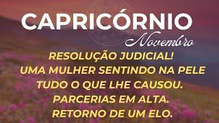 ️CAPRICÓRNIO| NOVEMBRO24: RESOLUÇÃO JUDICIAL! UMA MULHER SENTINDO NA PELE TUDO O QUE LHE CAUSOU.