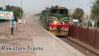 42DN Karakoram Express Fast Speed Cross From Sangla Hill Junction