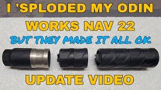 I 'Sploded My Odin Works Nav 22 Suppressor (censored reupload)