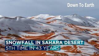 Snowfall in Sahara Desert is getting more frequent! Why?