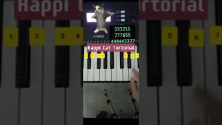 Happy cat piano turtorial #shorts #pianotutorial #piano