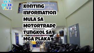 KONTING INFORMATION SA MGA PLAKA MULA KAY SIR JAYMIN MOTOVLOG OR ( RED SWEET POTATO ) NG MOTORTRADE