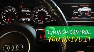 Audi RS5 V8 POV Launch control (Day/Night)