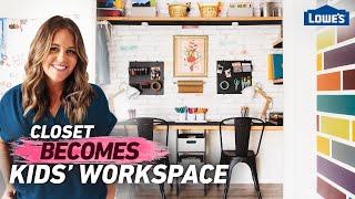 Transform Closet Into Kids' Workspace | Home Becomes (Ep 4)