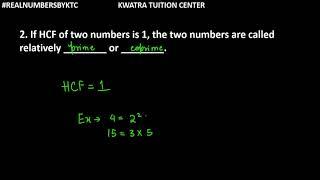 2. If HCF of two numbers is 1, the two numbers are called relatively ________ or ________.