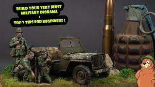 Build/Paint your very first WW2 DIORAMA ! + TOP 7 TIPS FOR BEGINNERS