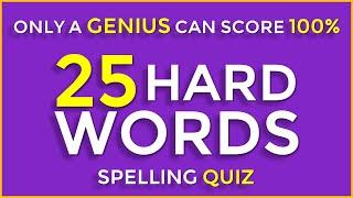 Spelling Quiz - CAN YOU SCORE 25/25? | Part #61