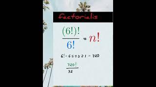 Factorial || Факториал || عاملي || n!=1×2×3×...×n || Mathematics. #maths  #shorts #math #short