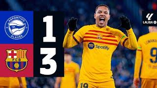 ALAVES 1 vs 3 FC BARCELONA | LALIGA 2023/24 MD23