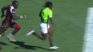 Sevens Re:LIVE - Seabelo Senatla shows impressive speed to score for Blitzboks in PE