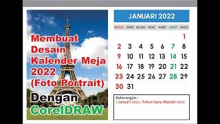 Membuat Desain Kalender Meja 2022 (Foto Portrait)