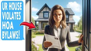 HOA Karen Fines Me For My Own House! See How I Stopped This Tyrant As the Land's True Owner!