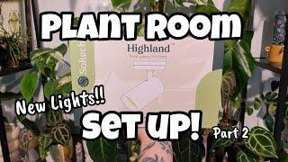 Setting Up the Plant Room Vlog Part 2!! NEW LIGHTS FROM SOLTECH 