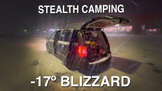 Winter Stealth Camping in a Blizzard  -17º