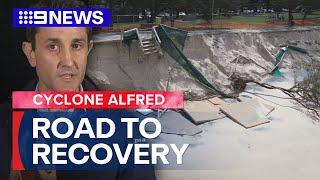 Queenslanders face aftermath of ex-Tropical Cyclone Alfred | 9 News Australia