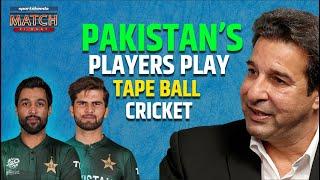 Pakistan International Player play Tape Ball Cricket - Wasim AKram