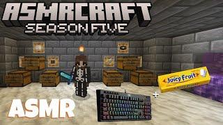 ASMR Gaming: ASMRcraft S5, E4 | BUILDING MY SHOP (Whispering, Keyboard Sounds, Gum Chewing)