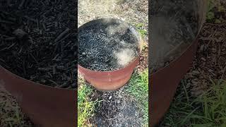 Warning when making #biochar #carbon