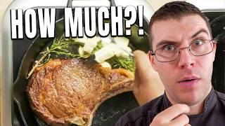 Pro Chef Reacts... To $500 vs $16 Steak Dinner! (Epicurious)