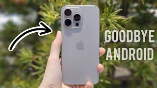 Android User switches to the iPhone 15 Pro Max! 8 Things to Know (Natural Titanium)