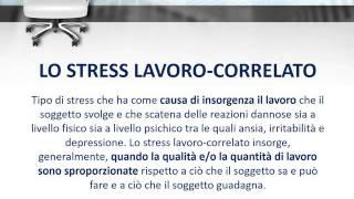 Lo stress lavoro-correlato