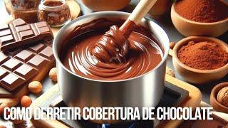 Cómo derretir cobertura de Chocolate / Cobertura de Chocolate para Helados