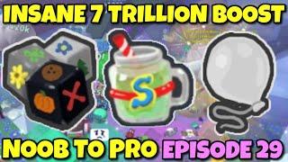 INSANE 7 TRILLION BOOST - Bee Swarm Simulator NOOB to PRO Episode 29