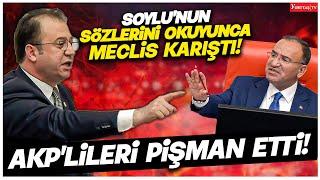 CHP'li İnan Akgün Alp Süleyman Soylu'nun o sözleri sonrası yaşananları anlatınca meclis karıştı!