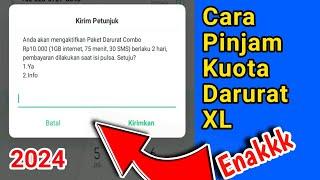 Cara Pinjam Kuota Darurat XL terbaru 2024