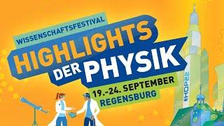 Highlights der Physik 2022 in Regensburg