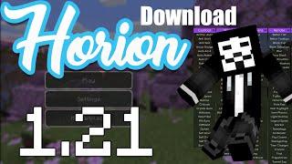 FIRST MINECRAFT BEDROCK HACKED CLIENT UPDATED TO 1.21 - Horion Client 1.21