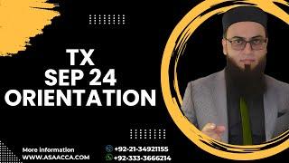 ACCA TAXATION (TX) | ORIENTATION | SEPTEMBER 2024 | Abeel Ahmed