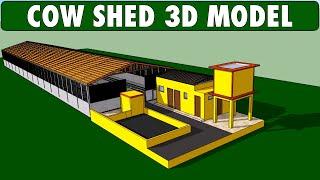 COW SHED - Advanced Cow Farming Technology (High Tech 3D Dairy Farm Design)