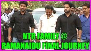 NTR Family @ Dr D.Ramanaidu Final Journey || Passes Away / RIP Dr. Ramanaidu