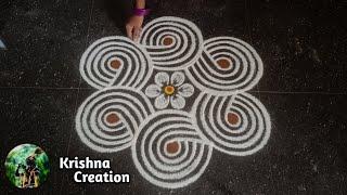 Aadi 18 special padi kolam | 5x3  aadi peruku kolam | Aadivelli rangoli design | Padi kolam muggulu