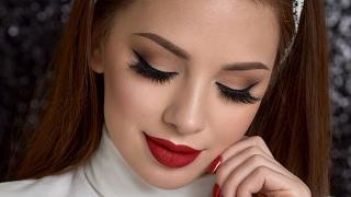 Neutral Smokey Eye & Red Lips Makeup Tutorial