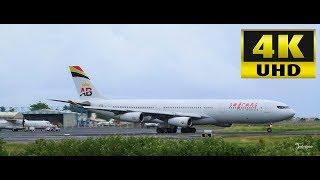 Air Belgium's A 340 reg OO-ABB chartered by Safrans du Monde was seen at Tahiti Int'l