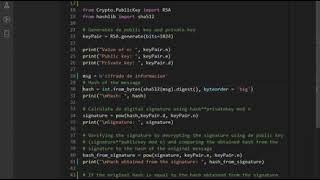 Digital Signature python