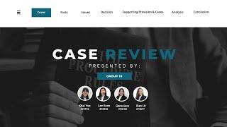 GLUP4033 Civil Procedure I | Case Review Presentation