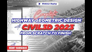 Comprehensive Civil3D 2023 Road Design Webinar | From Scratch to Finish