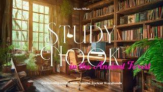 My Study Nook in the Ancient Forest | Forest Ambience, Typing Sound | Soundscape for Study