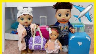 Baby Alive doll Abby Packing for Vacation ️