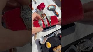Блошиный рынок. Попадается серебро в изделиях #shorts