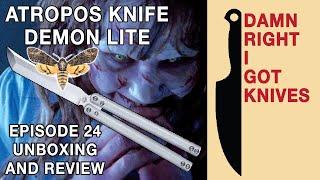 ATROPOS KNIFE DEMON LITE / DEMON FUZZ / STRAINGE BEAST / balisong unboxing and review