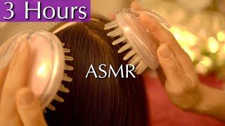 ASMR Autumn Night Pampering  3 Hours of Relaxing ASMR Head Massage & Hair Brushing | No Talking