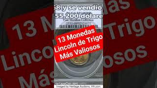 Ver Video COMPLETO AQUI: https://youtu.be/oiVy-Gh8cdU  // 13 Monedas Lincon de Trigo Más Valiosos