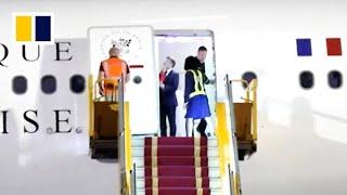 Marcon’s wife appears to push French president’s face