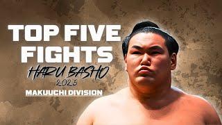 Top 5 Bouts of Day 4 - HARU BASHO 2025 - Makuuchi Division