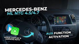 Mercedes NTG 4.5 4.7 Multimedia system aux function activation via engineering menu tutorial